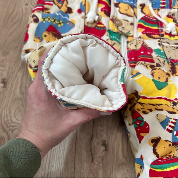 Vintage snowsuit bear print size 6-9 months - Picture 6 of 7